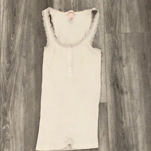 VICTORIA SECRET WHITE TANK TOP